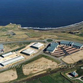 The site of former Dawdon Colliery c 2003Copyright FlyingFotos  www.seahamfromtheair.co.uk