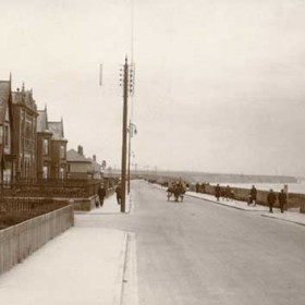 Looking north towards Ryhope and Sunderland on North Road. Photograph c1915/20