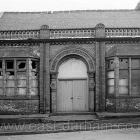 Candlish Memorial Hall built 1893, photographed in 1980 shortly before demolition.