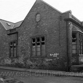 Candlish Memorial Hall built 1893, photographed in 1980 shortly before demolition.