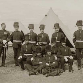 Seaham Volunteers at camp. c 1900?