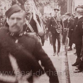 Seaham Volunteers marching. Location/date not known.