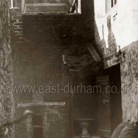 Yard at Prossers Opening c 1930.Boiler at left, toilet right.