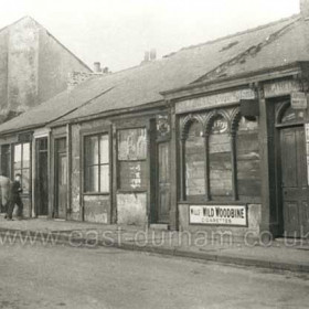 Buller's Ice Cream Saloon at 22 North Railway Street. Although the name above the shop window is Buller's Ice Cream Saloon and he was known locally as General Buller the owners real name was William Helm. He appears in the trade directories from 1914 until 1929 it is highly likely that Luigi Questa traded from here until he moved to Church St in 1910, it is also highly likely that Wm Helm traded from here from that year. Photograph c1950