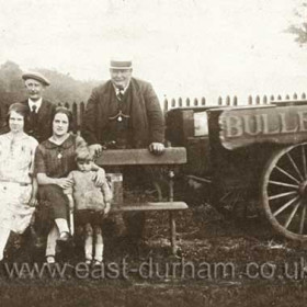 William Helm, shown here with his family and cart, my father mentioned this man who was known as General Buller, reason not known, he traded from the shop in the previous photograph, Buller's Ice Cream Saloon at 22 North Railway Street.