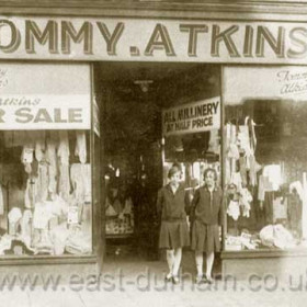 Tommy Atkins, Church St, outfitters from the late 1920's till the 1960's. Photograph 1930's