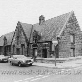 Derelict National School at the western end of Church Street in the late 1970s. Demolished shortly after this photograph was taken, a supermarket now occupies the site.