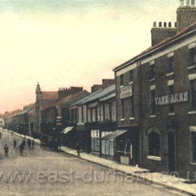 Church Street around 1905, looking west to St John's Church. Vane Arms at right.