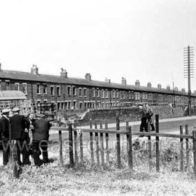 Looking from top of Deneside to Mount Pleasant. c 1950.Gas lighting first used in Seaham Colliery streets Sept 5 1895.