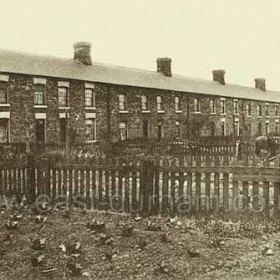 Hall Street, Seaham Colliery c 1920. Prefabs later built on this site.