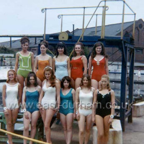 Beauty contest held at Dawdon Pit Pond in aid of RNLI in 1968.