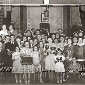 Dawdon Pit Pond Swimming Club prize giving  c1950's