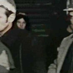 Joe Marley (left) and Joe Ball going on shift at Dawdon Colliery  in 1971/72.