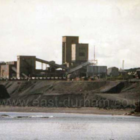 Dawdon Colliery from the sea, 1960s or later.