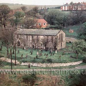 St Andrew's Church c 1970 with Overdene behind.