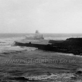 Storm at Seaham, on the night of Jan 1st 1953. Bow sent me a link to an article on the net which almost certainly dates the storm, the results of which are shown in the following photographs, to the night of January 31st 1953. A short extract from the article below - On January 31 1953 there was a combination of an intense low pressure heading down the North Sea, hurricane force winds and a high tide. As a result a huge mound of water was pushed south down the North Sea creating a high tide up to 2.5 metres (8ft) above normal. This storm is described as the worst peacetime disaster that the UK has known. It killed 307 people and 30,000 were evacuated - but that is only part of the story. On the same night 132 people out of 172 passengers and crew died when they abandoned the British Rail ferry, Princess Victoria, in heavy seas, and across the North Sea another 1,835 people were drowned as the dykes gave way. In that single night in the South and East 24,000 homes were damaged. The full article can be found at - http://www.open2.net/naturalhistory/1953.html