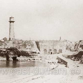 Old lighthouse from the north. Original photograph was hand dated 1850.