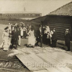 The Londonderry's visit Seaham dock, occasion and date not known.