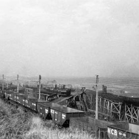 Looking across the staithes from the dock top in 1965