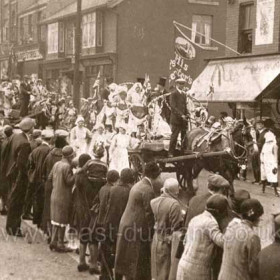 Carnival floats in Seaside Lane c1930