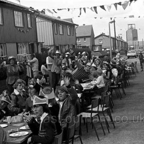 Queen Elizabeth's Silver Jubilee 1977.
Eastlea Road Street Party.