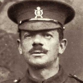 Hugh Gallagher photographed between 1902 and WW1 when he served with the3rd Garrison (Home Defence) Battalion