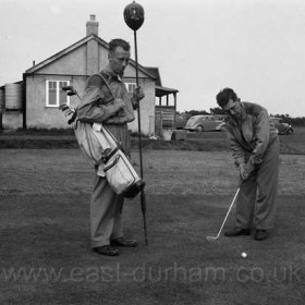 Seaham Harbour Golf Club, WF Smith at right.