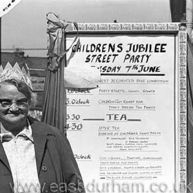 Grants Crescent SilverJubilee Party 1977. Mrs Bolton alongside programme of events.