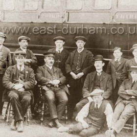 Seaham railway staff. 
Londonderry or NER ?