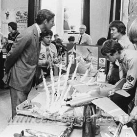 Prince Charles in Dow House during his Seaham visit in 1978.