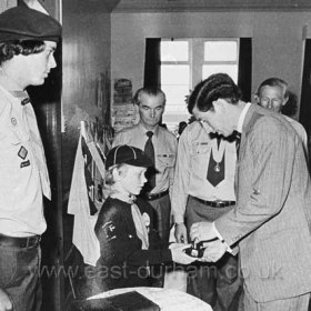 Prince Charles in Dow House during his Seaham visit in 1978.