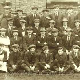 Staff at Elgey's Timberyard 1924.