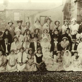 Wesleyan Chapel in Tempest Road, concert group in the 1920s.
Rear of the north side of William Street in background.