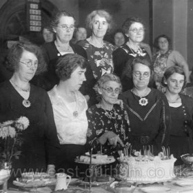 21st Anniversary of Seaham Harbour Womens Auxilliary in Toc H building,  Strangford Road.
 Photograph c1950s from John and Ken Anderson.