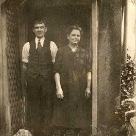 Jim and Edith Colburn at their home in Lovers Lane (Dene House Road) c1933
Photograph from Brian Carr