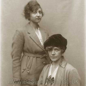 Miss Polly Willis and Miss Dolly McKay 
Ropery Walk School teachers in the 1930's.
Polly's real names were Mary Ann, she was born at Dawdon Hill Farm in 1888, she also taught at the schoolhouse in Seaton Village. After she retired she lived in Queen Street, Camden Sq until she died in 1983 aged 95.
 Info from Brenda Waites