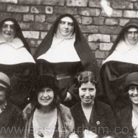 St Mary Magdalen's, Vane Tce, 1930s
Sister Lucy, Sister Theresa, ?.
Front, L to R; ?, Miss McCue, Miss Little, Miss Garraghan.