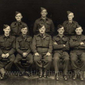 Home Guard WW2 Eric Rowland Armbrister of 1 North Rd Villas at front right.