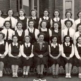 Seaham Girls Grammar, 1948
2nd row, 3 from left is Catherine Sheila Curran (later Simpson)
Photograph from Ian Simpson