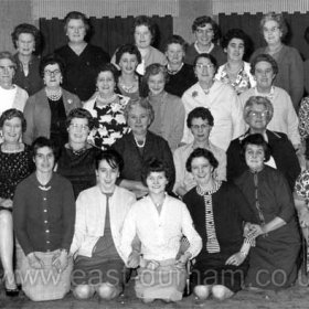 Dawdon Workmen's Club Ladies Guild, Jan 1964.
Second row from back, extreme right Jane Cummings nee Walker.
Photograph from Fiona Webster