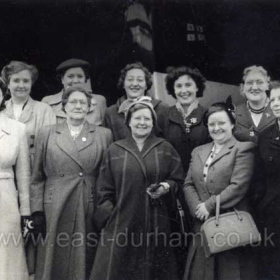 Group of women with lifeboat in background, photograph by Oughtred c1960?
Photograph from Walter Childs