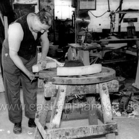 Pattern maker at Jennings Foundry in Ropery Walk around 1950.