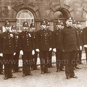 Seaham Police outside the Tempest Rd Police Station. I'm guessing the date at somewhere between 1910 and 1930.