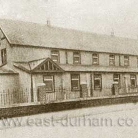 Horden Colliery Roman Catholic Church demolished c1990 later a new one was built in its place on the Sunderland Road.    Photograph and caption from Bob Williams