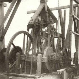 Beam engine used for unloading ballast from ships or opening/closing dock gates depending who you want to believe.