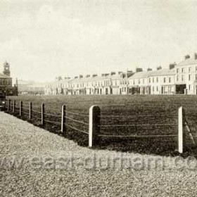 North Terrace still a busy shopping street in 1899.Russian gun to left of frame and Londonderry offices in their original form.