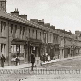 The southern end of North Tce at its junction with Rutherford's Buildings and North Railway St in the early 1900s.