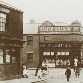 The Bridge Hotel, first appears as a beer retailer in 1861, a beer retailer and confectioner  in 1889, also known as BRIDGE VAULTS. In old directories North Railway St. is occasionally referred to as Bridge Street. It is quite possible that the LYNN ARMS was operating here in 1834 and continued as an unnamed beer-house until it became the Bridge Hotel. The DISCHARGED SOLDIERS AND SAILORS SOCIAL CLUB AND INSTITUTE was operating here from c1915 and by 1925 it was William Nixon’s drugstore.