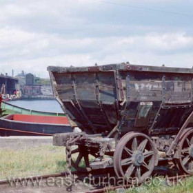 Chaldron Waggons. South Dock, Seaham Harbour, August 1971.          
Photograph and caption, Stafford Linsley