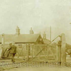 Seaham Colliery Station, built 1855, photographed here in the early 1900s